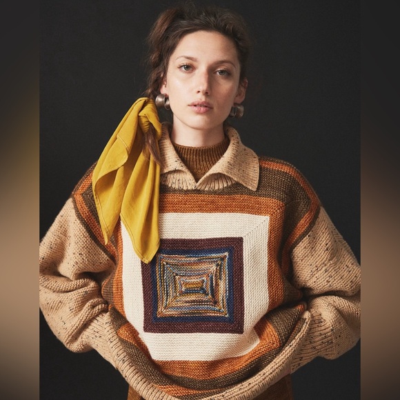 Misha & Puff Womens Log Cabin Sweater - Seed Confetti - Picture 2 of 8